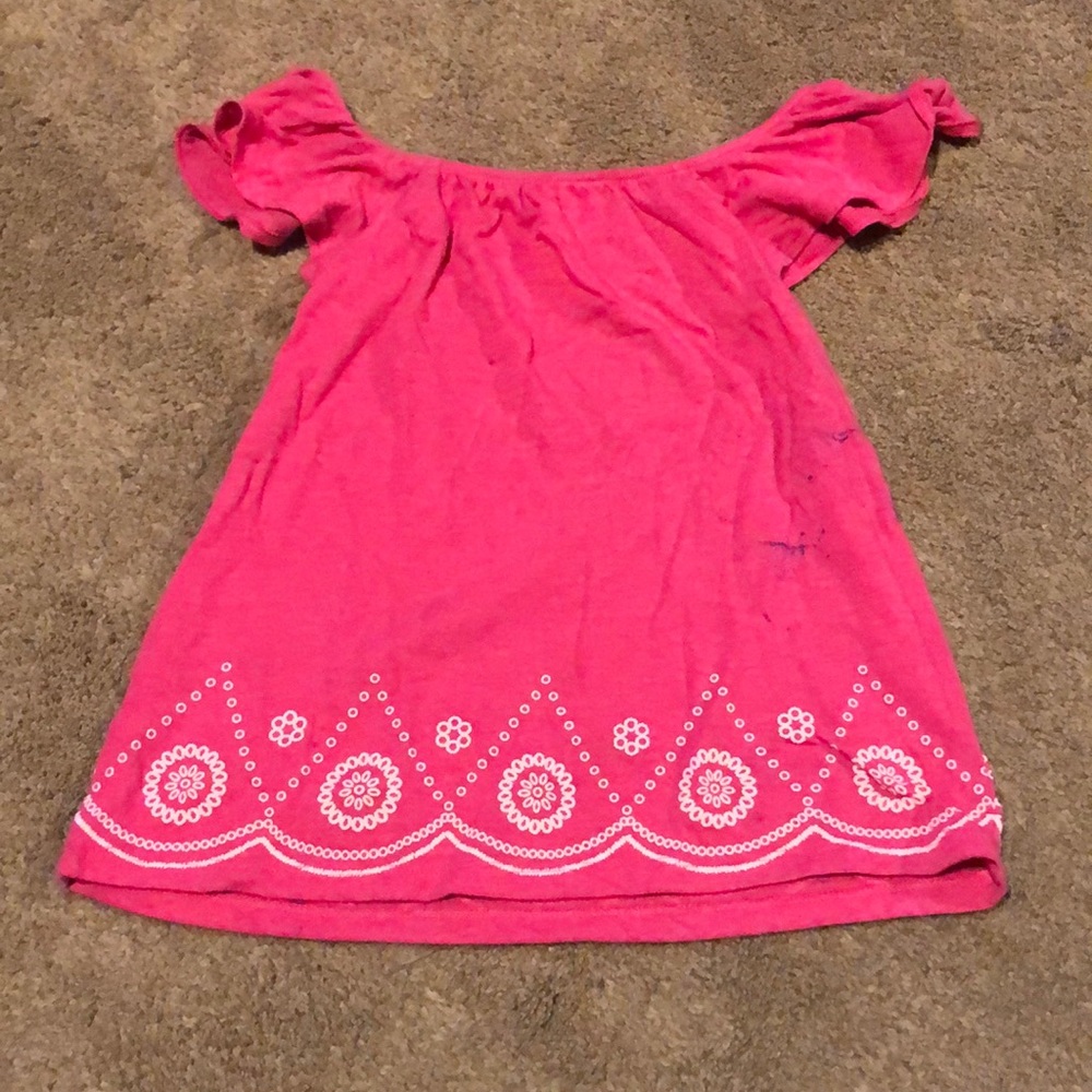 Pink girls short sleeve shirt